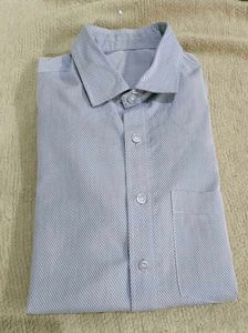 Striped Men's Light Grey Shirt