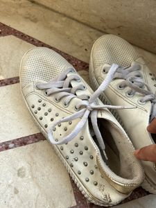 Women White Sneakers 👟 Shoes 38