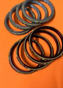 Glass Kada/ Bangles Set Of 2