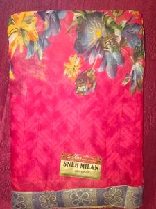 Red beautiful elegant saree