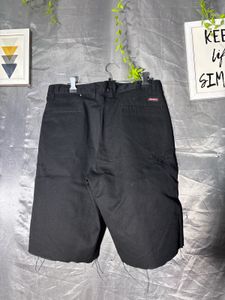 Dickies Black Distressed Hem Shorts
