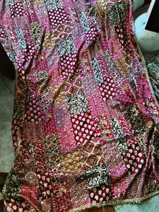 Embroidered Patchwork Dupatta