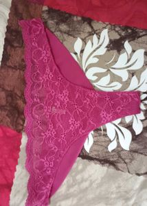 Comfortable White &amp; Purple Trim Briefs 6