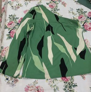 Stylish One Shoulder Green Top