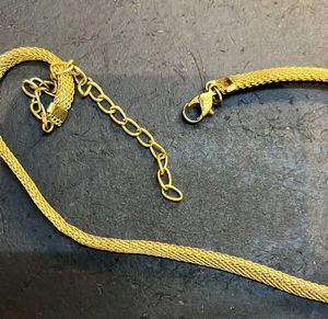 Gold Thick Mesh SNAKE Chain Necklace