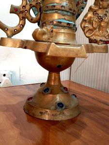 Vintage Shiva with precious stones..