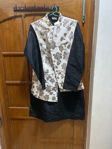 Classic Black Men's Kurta pyjama set