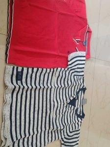 kid's Striped and Red T-Shirts