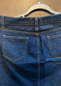 Classic Blue Denim Mini Skirt