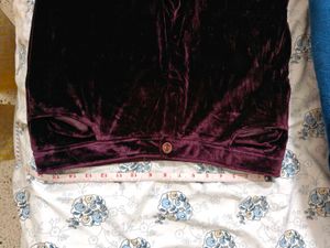 Burgundy Velvet Trousers