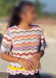 Colorful Crochet Top