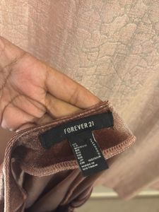 F21 Velvet Ruffle Skirt