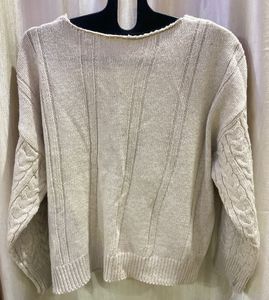 NewMe Cable Knit Cardigan Sweater