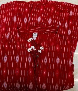 Red Printed Maxi Dress