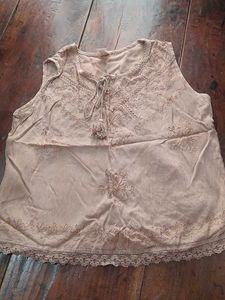 Boho Embroidered Sleeveless Top