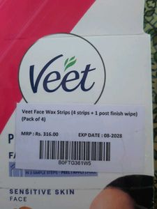 Veet Professional Face Wax Strips