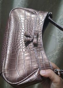 Vintage Y2K Brown Faux Snakeskin Liz Claiborne