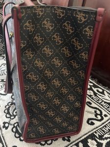 Guess Monogram Tote Bag