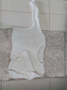 Chic White Knit coverup
