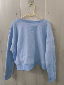 Light Blue "Playoff" Graphic Sweatshirt