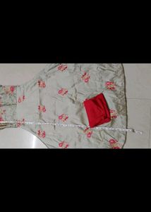 sleevless Anarkali And Pant