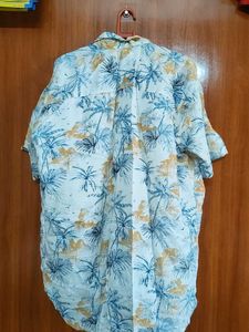Women's Tropical Print Short Sleeve Shirt