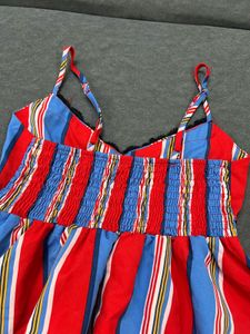 Striped Peplum Camisole Top