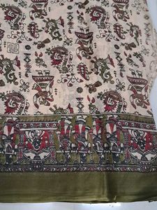 Traditional Indian Saree with Unique Print