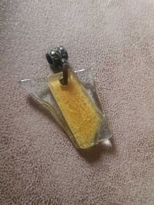 Unique Yellow Glass Pendant