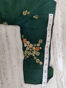 Emerald Green Embroidered Kurta