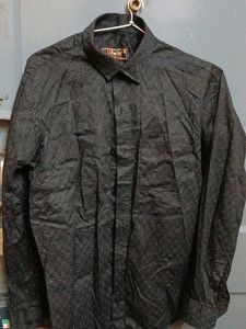 Patterned Button-Down Shirt