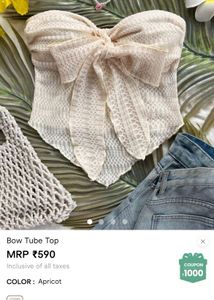Bow tube top