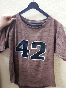 Brown crop top