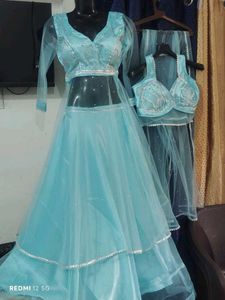 Stunning Sky Blue Lehenga for Sale