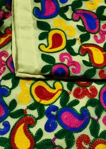 Vibrant Embroidered Kurta Fabric