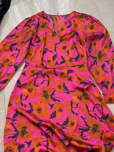Vibrant Floral Wrap Dress