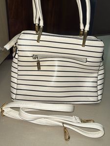 Chic Striped Handbag