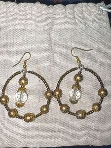 Elegant Gold Layered Beaded Necklace Set
