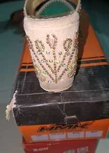 Embellished Wedge Sandals