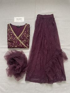 Designer Ruffled Lehenga Set
