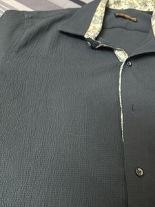 Men's Short Sleeve Textured Shirt