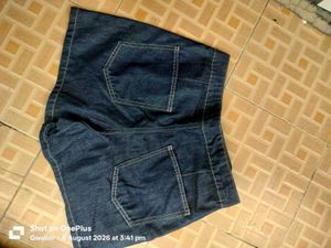 Denim Skort