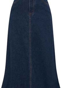 Dark Wash Maxi Denim Skirt