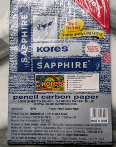 Kores Sapphire Pencil Carbon Paper