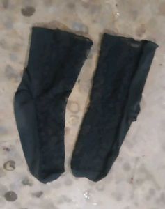 Black Lace Ankle Socks