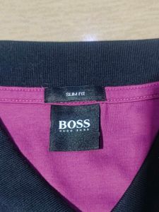 new Hugo Boos maroon colour tshirt