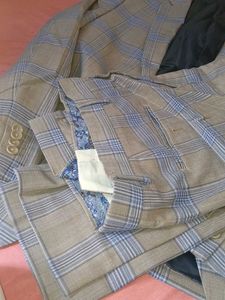 Men's Checked Blazer