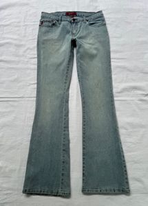 Y2K low rise bootcut jeans