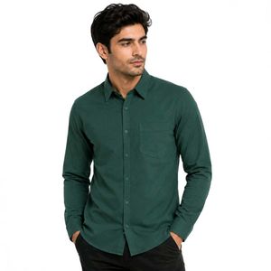 Classic Green Long-Sleeve Shirt