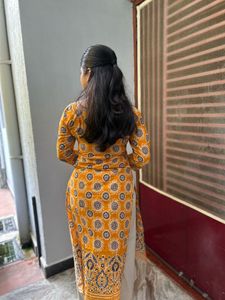Stylish Yellow Printed Kurta